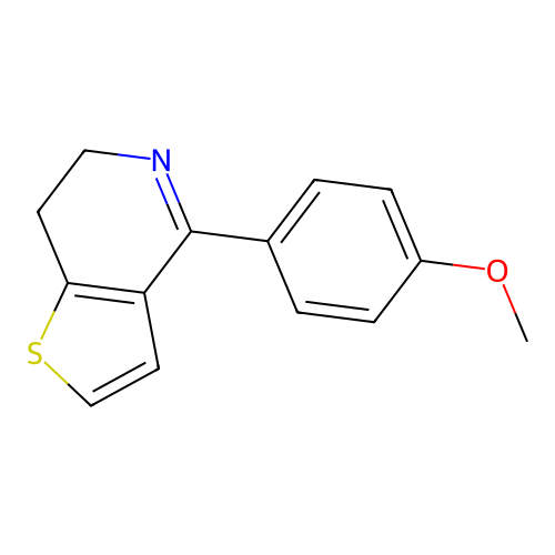 4-(4-Methoxyphenyl)-6,7-dihydrothieno[3,2-c]pyridine structure
