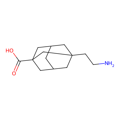 3-(2-Aminoethyl)adamantane-1-carboxylic acid structure
