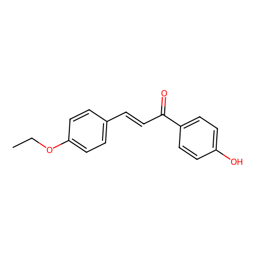 2-Propen-1-one, 3-(4-ethoxyphenyl)-1-(4-hydroxyphenyl)- structure