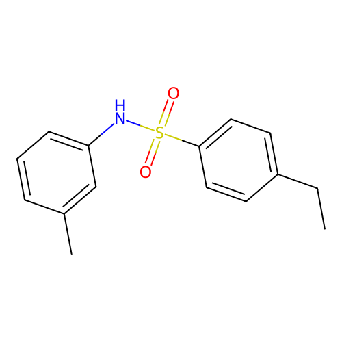 4-ethyl-N-(3-methylphenyl)benzenesulfonamide structure