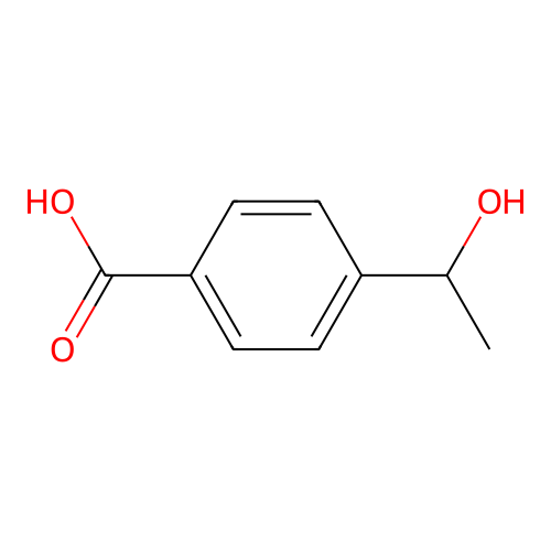 4-(1-Hydroxyethyl)benzoic acid structure