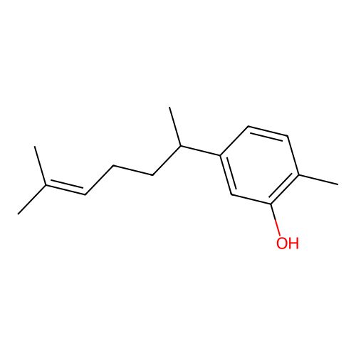 2-Methyl-5-(6-methylhept-5-en-2-yl)phenol structure