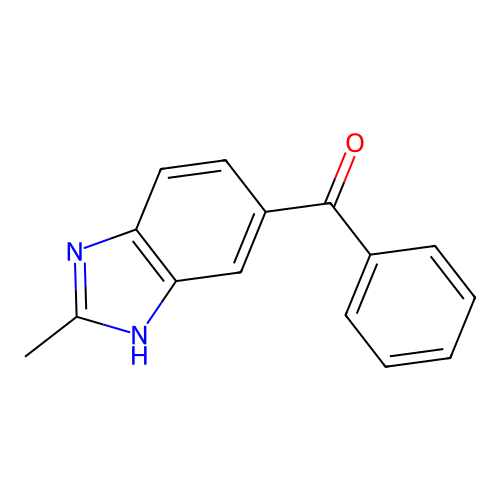 (2-methyl-1H-benzimidazol-5-yl)(phenyl)methanone structure