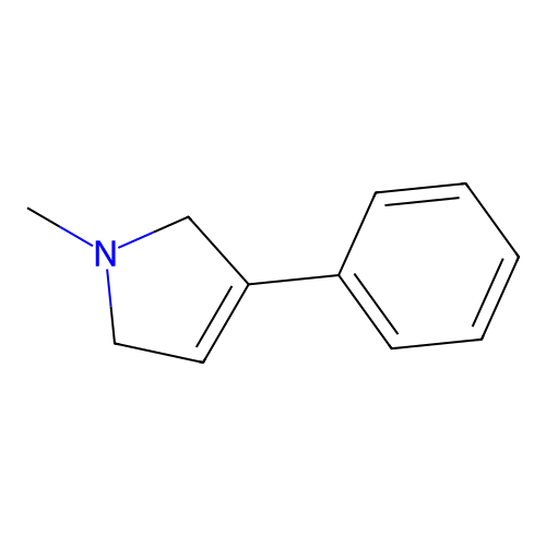 1-Methyl-3-phenyl-2,5-dihydropyrrole structure