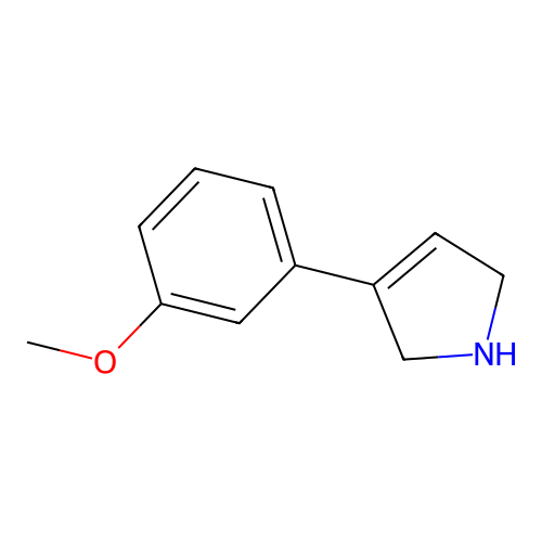 3-(3-methoxyphenyl)-2,5-dihydro-1H-pyrrole structure
