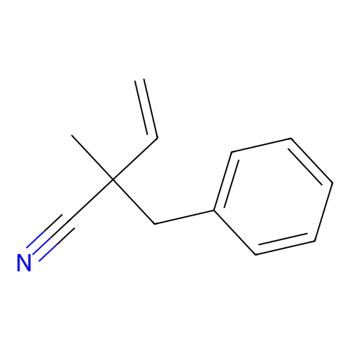 2-Benzyl-2-methyl-3-butenitrile structure