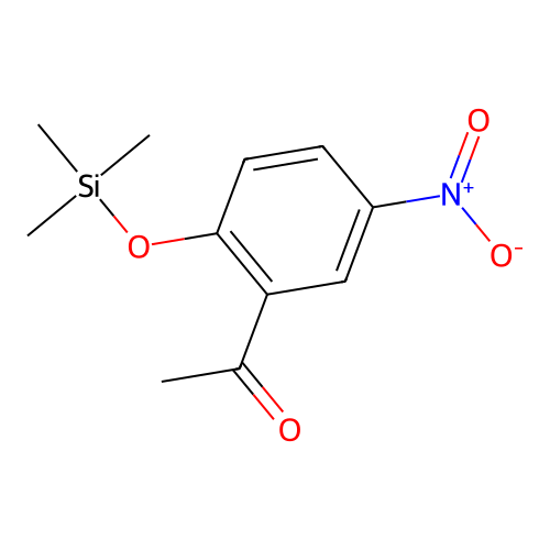 5-Nitro-2-trimethylsilyloxy-acetophenone structure