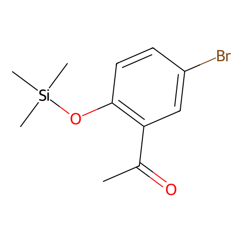 5-Bromo-2-trimethylsilyloxy-acetophenone structure