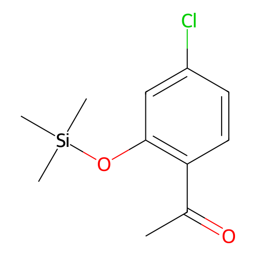 4-Chloro-2-trimethylsilyloxy-acetophenone structure