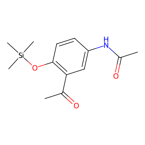 5-Acetylamino-2-trimethylsilyloxy-acetophenone structure