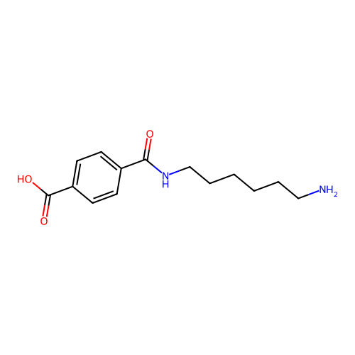 4-(((6-Aminohexyl)amino)carbonyl)benzoic acid structure