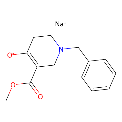 Sodium methyl 1-benzyl-1,2,5,6-tetrahydro-4-oxidonicotinate structure