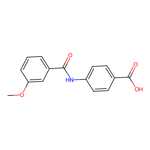 4-[(3-Methoxybenzoyl)amino]benzoic acid structure