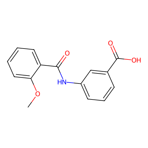 3-[(2-Methoxybenzoyl)amino]benzoic acid structure
