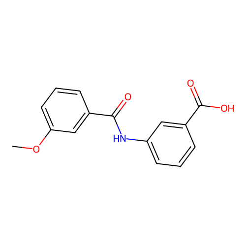 3-[(3-methoxybenzoyl)amino]benzoic Acid structure