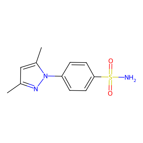4-(3,5-Dimethyl-1H-pyrazol-1-yl)benzene-1-sulfonamide structure
