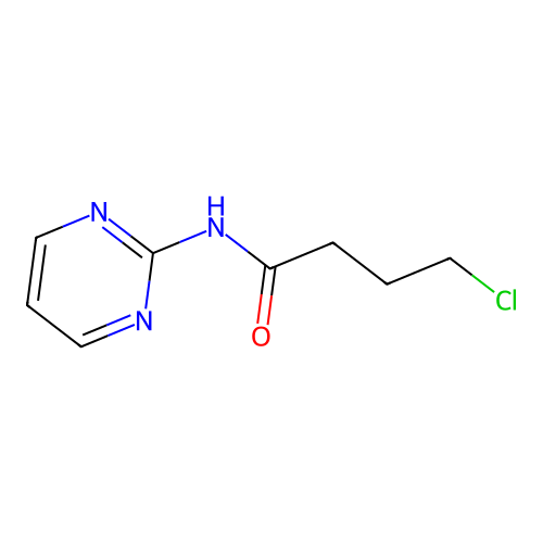 4-chloro-N-(pyrimidin-2-yl)butanamide structure