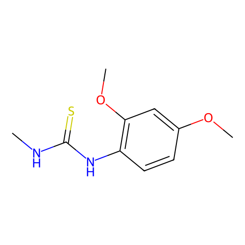 1-(2,4-Dimethoxyphenyl)-3-methylthiourea structure