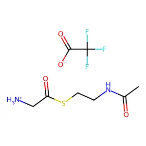 Glycine, thio-, S-2-acetamidoethyl ester, trifluoroacetate structure