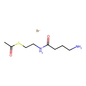 Acetic acid, thio-, S-2-(4-aminobutyramido)ethyl ester, hydrobromide structure