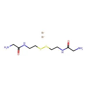 Acetamide, N,N'-(dithiodiethylene)bis(2-amino-, dihydrobromide structure