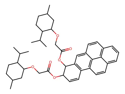 trans(+)-7,8-Dihydroxy-7,8-dihydrobenzo(a)pyrene di(-)-methoxyacetate structure