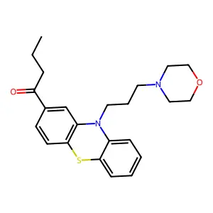 1-Butanone, 1-(10-(3-morpholinopropyl)phenothiazin-2-yl)- structure