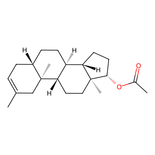 2-Methyl-5alpha-androst-2-en-17beta-ol acetate structure