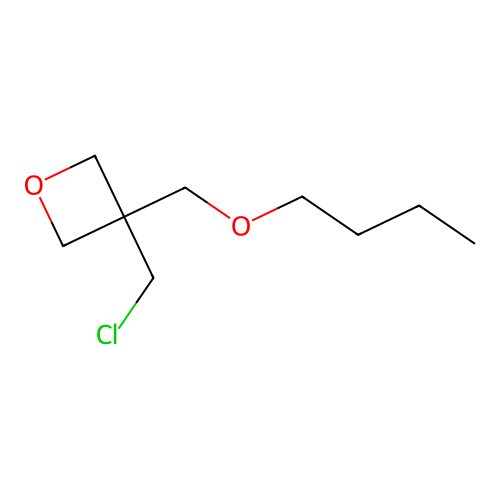 Oxetane, 3-(butoxymethyl)-3-(chloromethyl)- structure