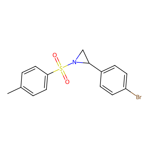 Aziridine, 2-(4-bromophenyl)-1-[(4-methylphenyl)sulfonyl]- structure