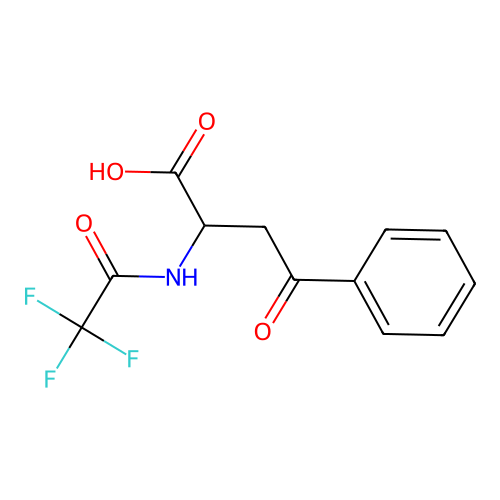 4-Oxo-4-phenyl-2-[(trifluoroacetyl)amino]butanoic acid structure