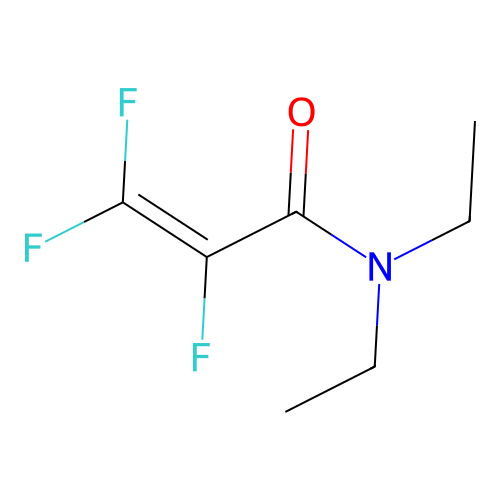 N,N-Diethyl-2,3,3-trifluoroacrylamide structure