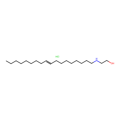 2-(9-Octadecenylamino)ethanol hydrochloride structure