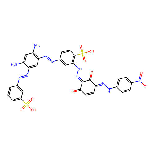 C30H23N11O10S2 structure