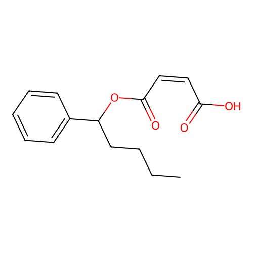 Fumaric acid, alpha-butylbenzyl ester structure