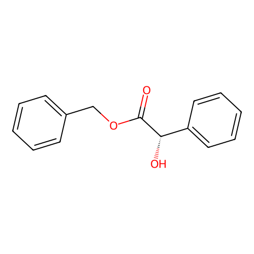 Benzyl (2S)-hydroxy(phenyl)acetate structure