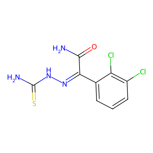 2-(2-Carbamothioylhydrazinylidene)-2-(2,3-dichlorophenyl)acetamide structure
