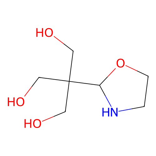 2-(Hydroxymethyl)-2-(oxazolidin-2-yl)propane-1,3-diol structure