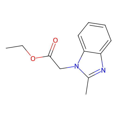 1H-Benzimidazole-1-acetic acid, 2-methyl-, ethyl ester structure
