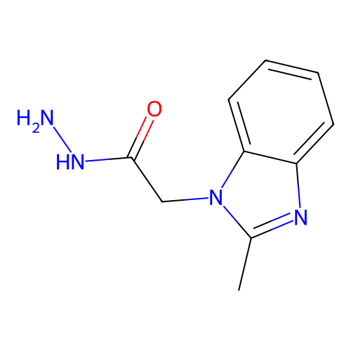 2-Methyl-1H-benzimidazole-1-acetic acid hydrazide structure