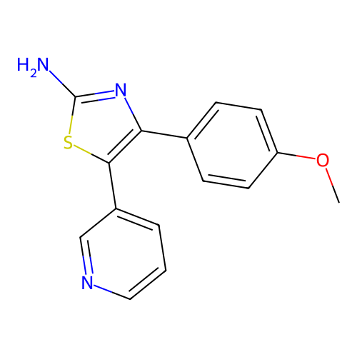 2-Thiazolamine, 4-(4-methoxyphenyl)-5-(3-pyridinyl)- structure