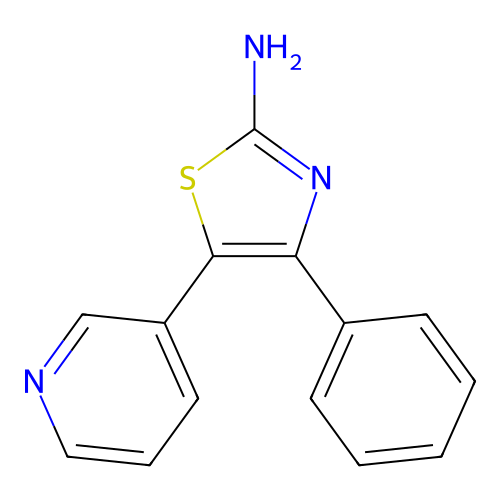 2-Thiazolamine, 4-phenyl-5-(3-pyridinyl)- structure