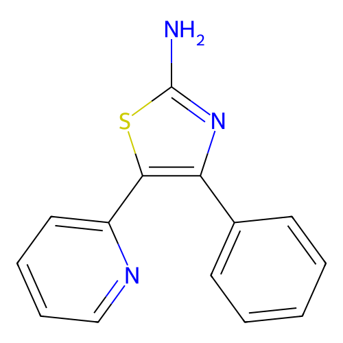 2-Thiazolamine, 4-phenyl-5-(2-pyridinyl)- structure
