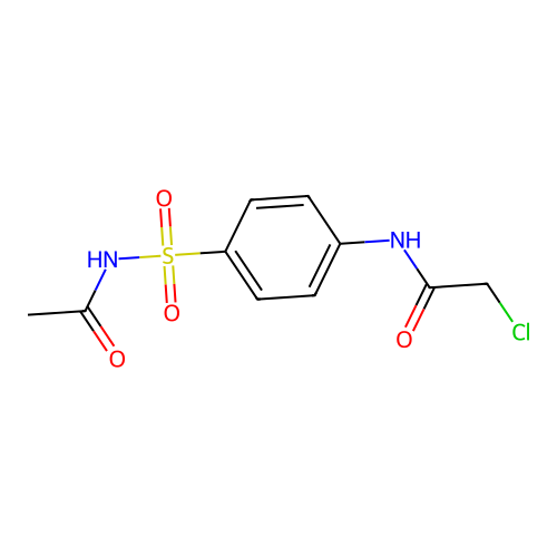 N-[4-(acetylsulfamoyl)phenyl]-2-chloroacetamide structure