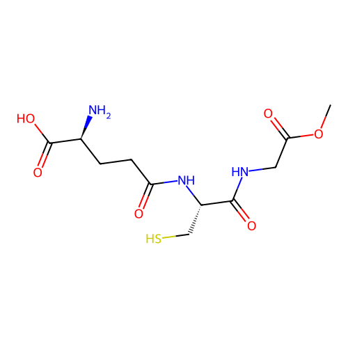 Glycine, L-g-glutamyl-L-cysteinyl-, 3-methyl ester structure