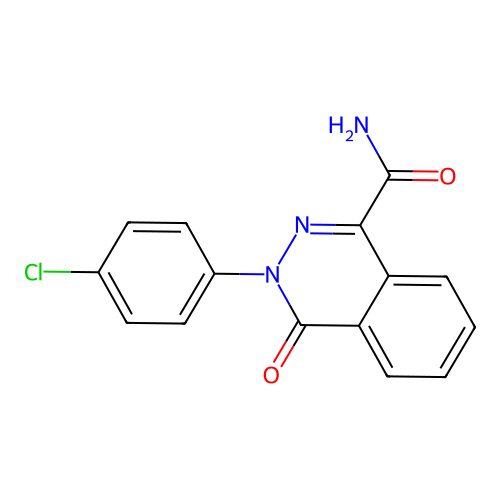 3-(4-Chlorophenyl)-4-oxo-3,4-dihydro-1-phthalazinecarboxamide structure