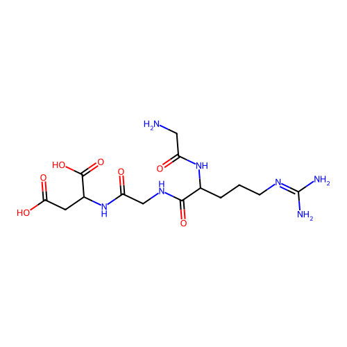 H-Gly-DL-Arg-Gly-DL-Asp-OH structure