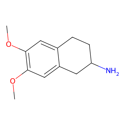 6,7-Dimethoxy-1,2,3,4-tetrahydronaphthalen-2-amine structure