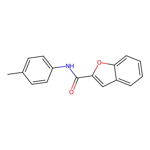 N-(4-methylphenyl)-1-benzofuran-2-carboxamide structure