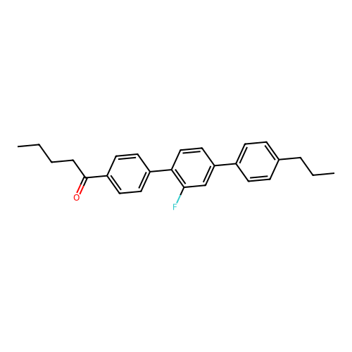 1-(2'-Fluoro-4''-propyl[1,1':4',1''-terphenyl]-4-yl)-1-pentanone structure